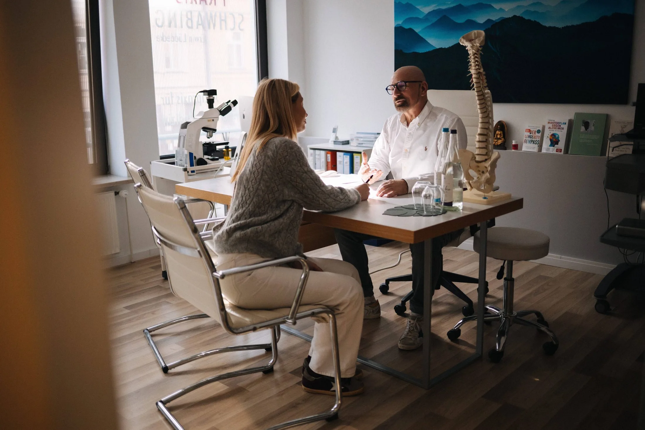 Medical consultation at the practice